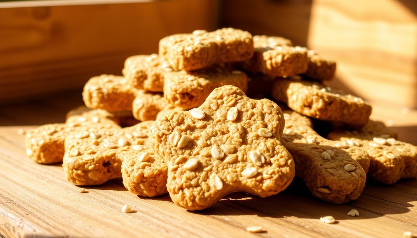 Peanut Butter Oat Dog Treats