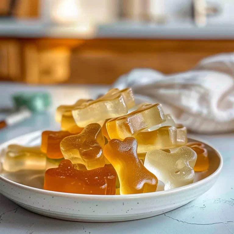 Calming Chamomile Gelatin Gummy Dog Treats for Relaxed Pups