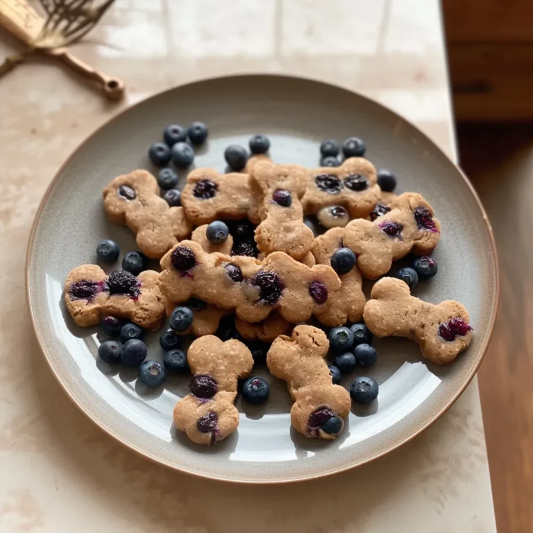 Homemade Peanut Butter Blueberry Dog Treats for Happy Pups