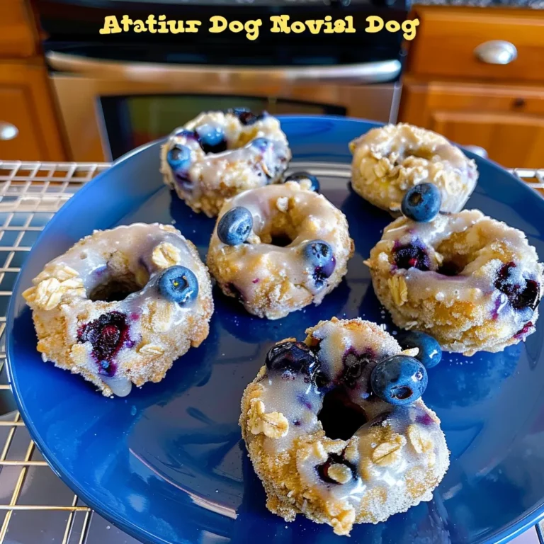 Banana Blueberry Oatmeal Dog Donuts: A Tasty Treat for Pups