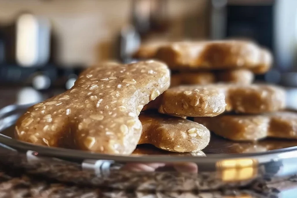 Homemade Peanut Butter Oat Bone Dog Treats Recipe
