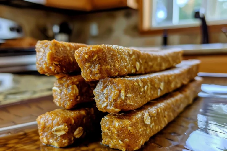 Homemade Pumpkin & Oatmeal Dog Snack Sticks