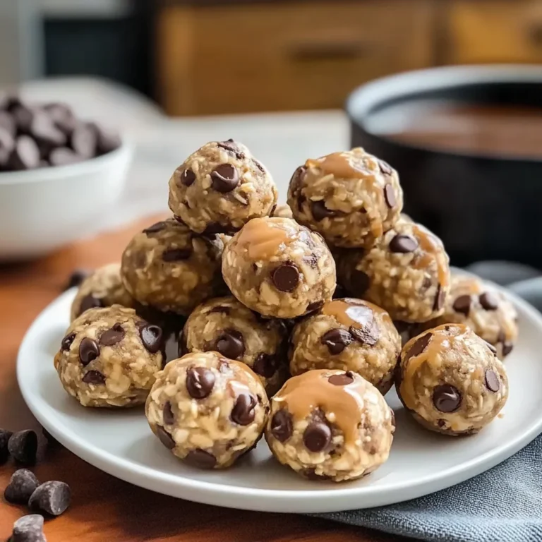 4-Ingredient No-Bake Chocolate Chip Protein Breakfast Balls