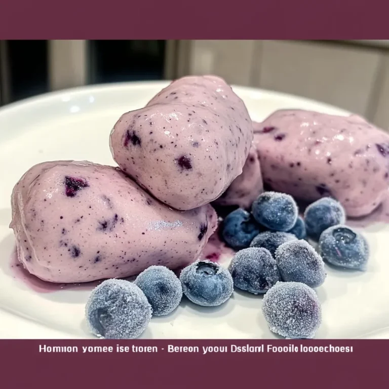 Homemade Frozen Blueberry Yogurt Dog Treats for Happy Pups